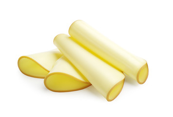 Folded slices of cheese