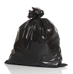 Black garbage bag - 52878297