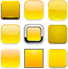 Square yellow app icons.
