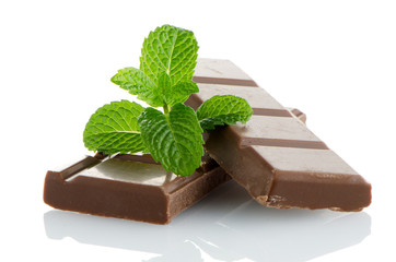 Closeup detail of chocolate parts