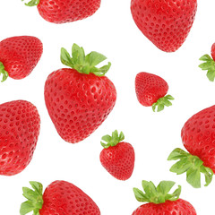 Seamless strawberry background