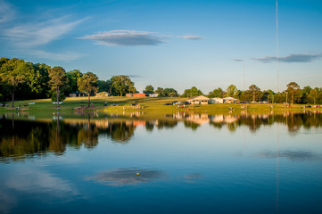 Obraz premium beautiful lake reflections