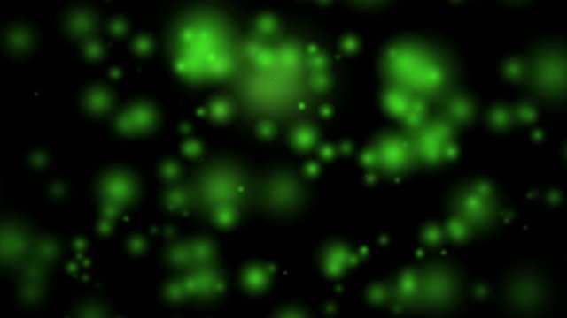 Particelle energetiche nere verdi