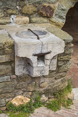 1818 reproduction of an old measure grain as 13 century.