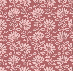 Fototapeta na wymiar Seamless designer floral pattern