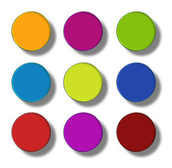 Web Buttons glossy- round #14