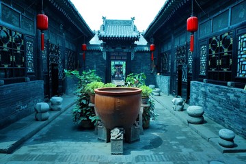 Chinese courtyard house - obrazy, fototapety, plakaty
