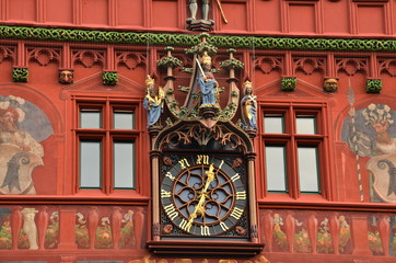 Basel city hall clock