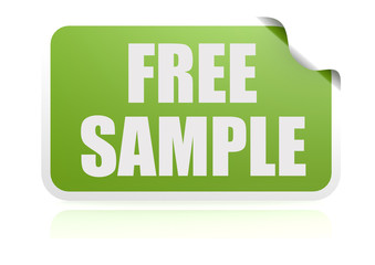 Free sample green sticker