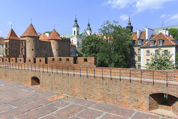 City walls&barbican in Warsaw © stepmar