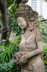 Statue beautiful princess of Asia literature in public park
