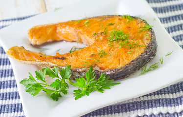 fried salmon
