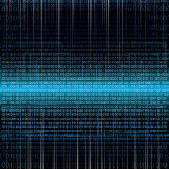 Abstract tech binary background - 52890427