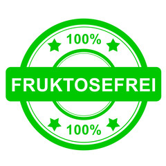 Stempel rund grün - 100 % Fruktosefrei