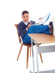 Fototapeta premium junge in der schule
