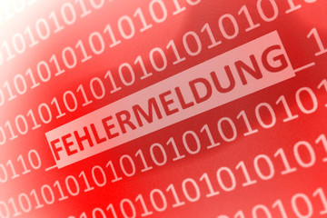 Computerausfall - Fehlermeldung