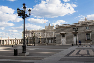 Fototapeta na wymiar Royal palace at Madrid, Spain