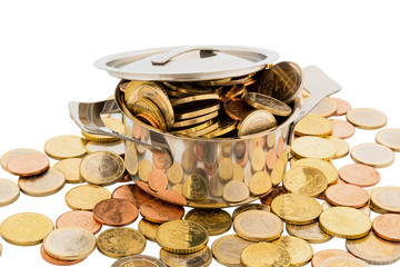Topf mit Münzen