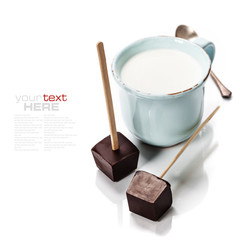 making hot chocolate