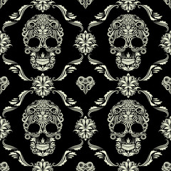 Skull Ornamental Pattern