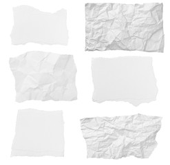 white paper ripped message background