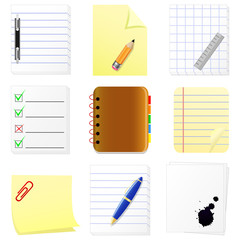 documents vector icon set