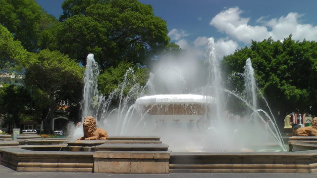 Fountain of Lions at Plaza Las Delicias in Ponce, Puerto Rico