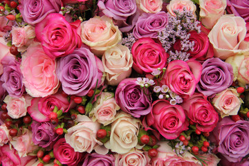 Obraz na płótnie Canvas Kwiaty pastelowe ślubne