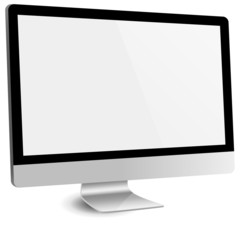 Computer Monitor with Blank Screen © Giraphics