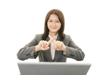 禁止の意思表示をしたOL