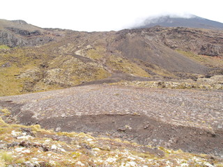 Tongariro crossing in New Zealand