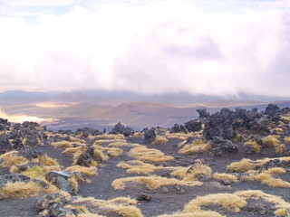 Tongariro crossing in New Zealand