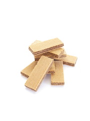 Wafers isolated on white background