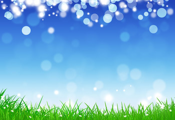 Obraz premium Blue Sky Nature Background