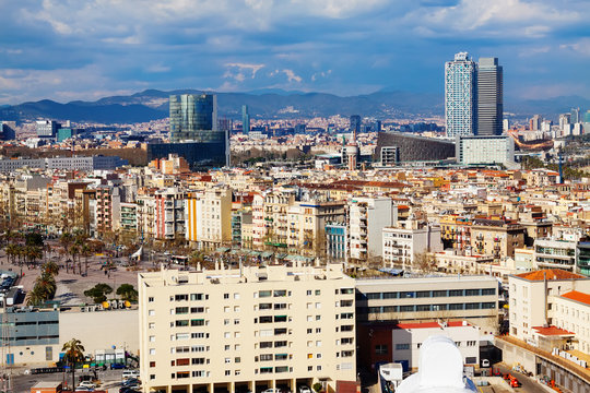 Day  view of picturesque Barcelona cityscape