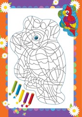 The page with exercises for the children