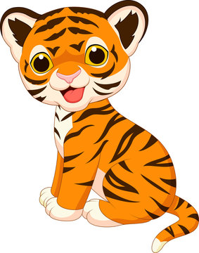 cute animated tigers