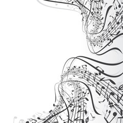 Fototapeta premium Musical Notes Background