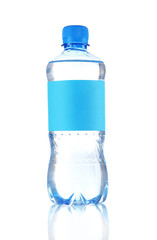 Naklejka premium Bottle of water isolated on white