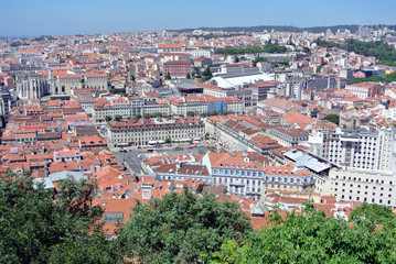 Fototapeta na wymiar Panoramic view over Lisbon, Portugal