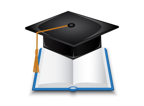 Book and graduate cap