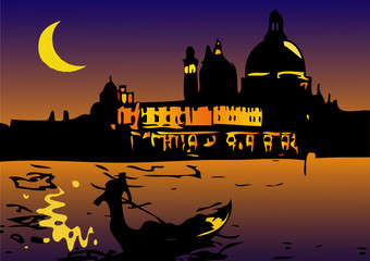 Notte a Venezia con Luna © francovolpato