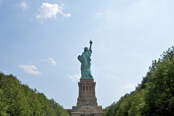 Fototapeta na wymiar Dietro la Statua della Libertà