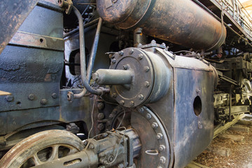 Fototapeta na wymiar locomotive vapeur