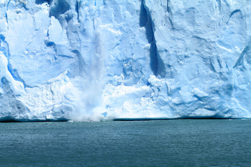 Ice Falling Off Glacier