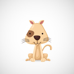 illustration of isolated dog vector