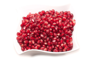 Pomegranate seeds close-up