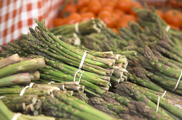 Farmer's Market Asparagus and Tomatoes