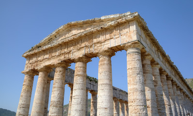 Doric Temple in Segesta, Sicily, Italy