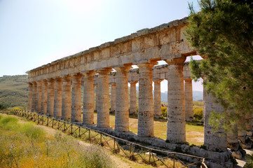 Doric Temple in Segesta, Sicily, Italy